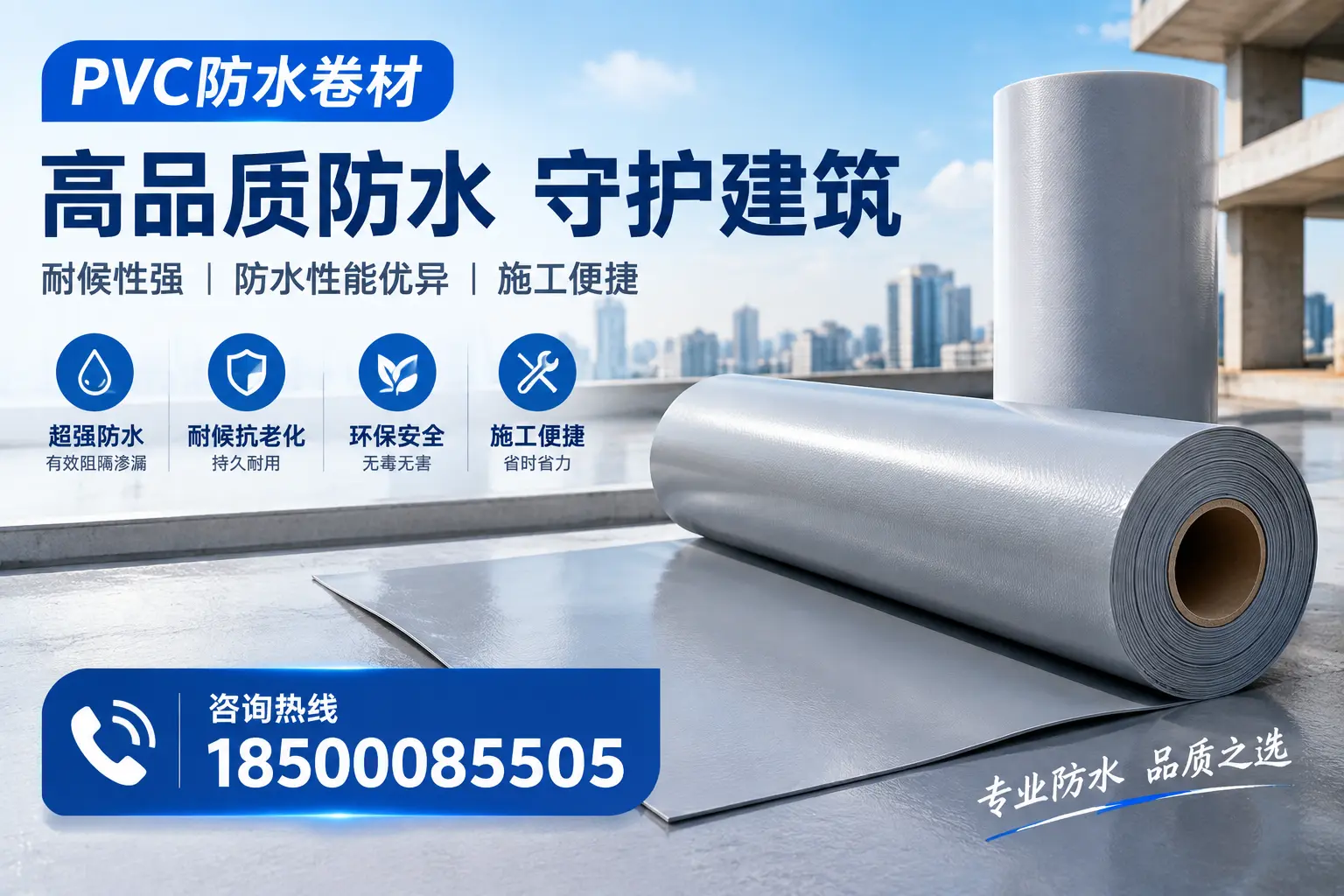 PVC防水卷材的防水效果评测，适合滨州的科学依据